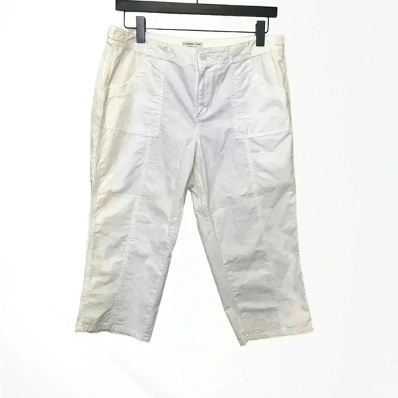 Coldwater Creek Bright White  Capris w Stretch - Picture 1 of 9